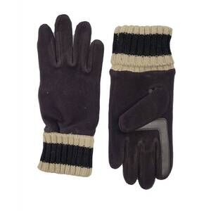 NEW ISOTONER women's smartdri stretch fleece gloves in black